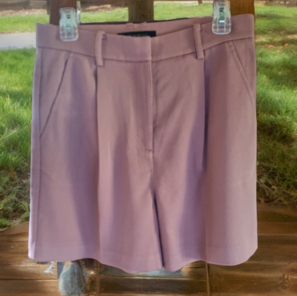 Urban Revivo Highwaisted Dusty Rose Dress Shorts